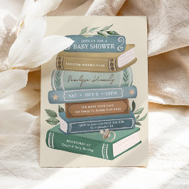 Invitación Vintage Storybook: New Chapter Begins Baby Shower