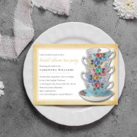 Vintage Teacups Bridal Shower Tea Fiesta