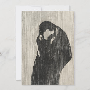 Invitación Vintage The Kiss IV de Edvard Munch Art Love