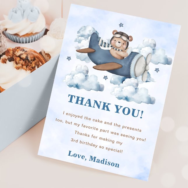 Invitación Vintage Travel Airplane Birday Party (Subido por el creador)