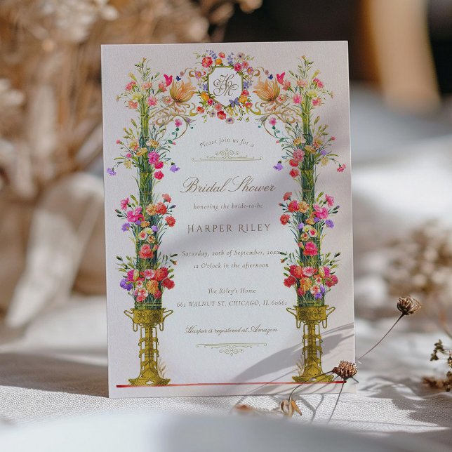 Invitación Vintage Victorian Bridal Shower (Subido por el creador)