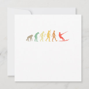 Invitación Vintage Water Ski Evolution Water Sports Gift