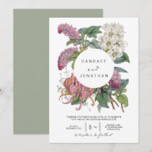 Vintage Watercolor Floral Art Boda
