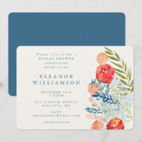 Vintage Watercolor Floral Garden Bridal Shower