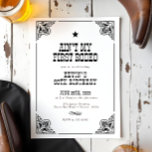 Invitación Vintage Western Cowboy Rodeo 50 cumpleaños<br><div class="desc">Ensillar para una celebración desenfrenada con esta invitación de la fiesta de cumpleaños 50 del Vintage Western Cowboy Rodeo. Con diseños rústicos y tipografía audaz, esta invitación marca el tono perfecto para un cumpleaños de país. Personalice los detalles para crear una invitación única que hará que sus invitados estén listos...</div>