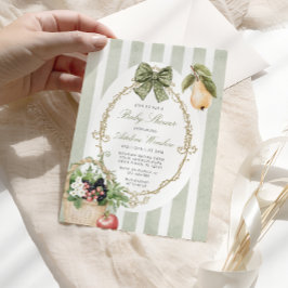 Invitación Vintage Whimsical Sage Baby Shower