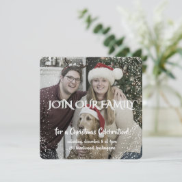 Invitación Vintage Winter Christmas Elegance Personalized 