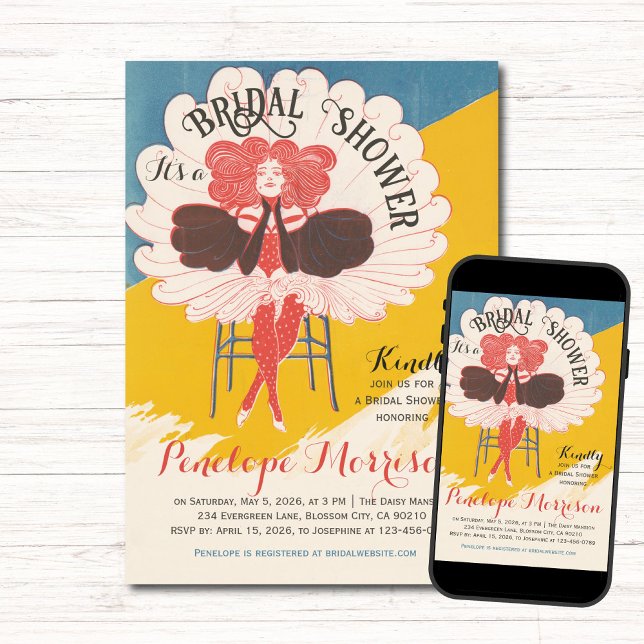 Invitación Vintage Woman Bridal Shower (Subido por el creador)