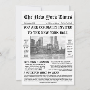 Invitación vintage y elegante