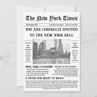 Invitación vintage y elegante