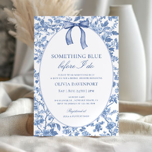 Invitación Vintar Algo Azul Antes De Hacer Ducha Británica