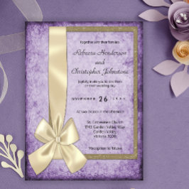 Invitación Violet Boho Rustic Boda