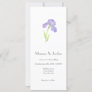 Invitación Violet Iris