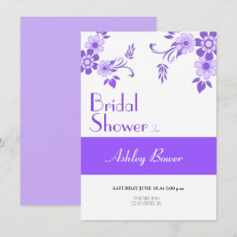 Invitación Violeta floral