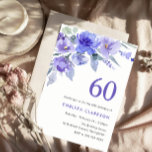 Invitación Violeta Púrpura y Lavender Fiesta de Cumpleaños 60<br><div class="desc">Colección Coincidencia de Invitación a la Fiesta de Cumpleaños 60 de Violeta Morada & Lavender en Nicho y Nest Store.</div>