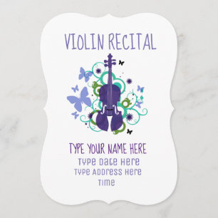 Invitación Violin Considerando