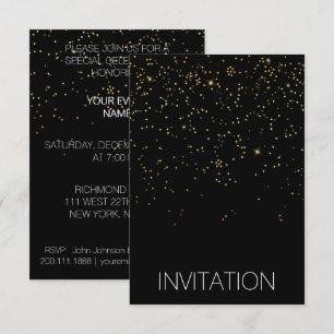 Invitación Vip a la fiesta de sorpresa de cumpleañ