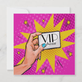 Invitación VIP de Pop Art