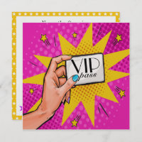 Invitación VIP de Pop Art