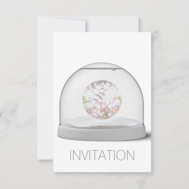 Invitación Vip Fiesta del Club Crystal White Swaro (Anverso)