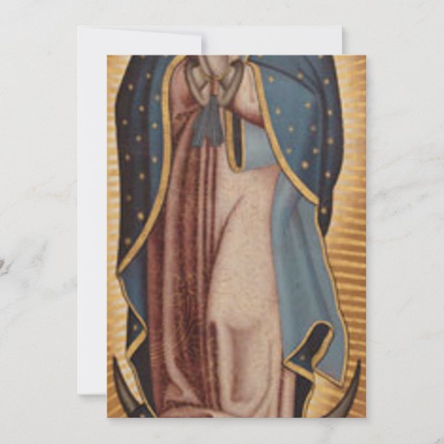 Invitación Virgen de Guadalupe (Anverso)