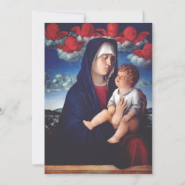 Invitación Virgen María y el Niño Arte Religioso Clásico