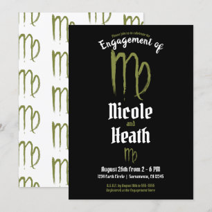 Invitación VIRGO Zodíaco Astrología Verano Otoño Compromiso