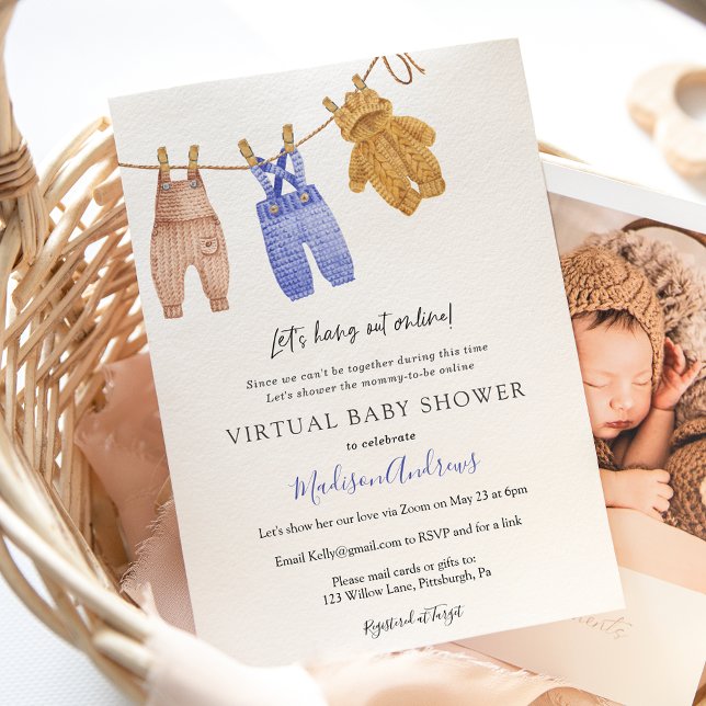 Invitación Virtual Baby Shower Boy (Subido por el creador)