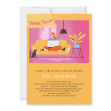 Invitación virtual Bebé o Ducha nupcial, cumpleaño