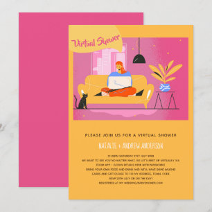 Invitación virtual Bebé o Ducha nupcial, cumpleaño