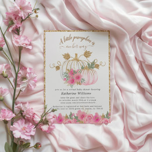 Invitación virtual de Baby Shower a la calabaza de