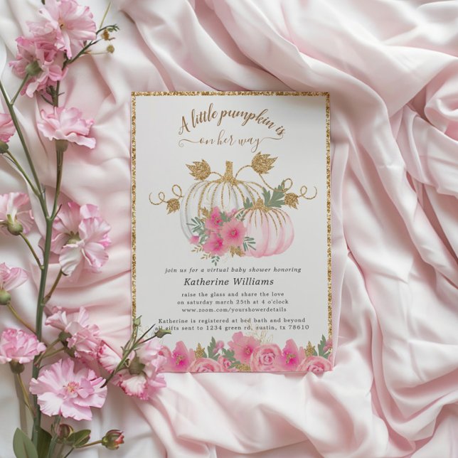Invitación virtual de Baby Shower a la calabaza de (Subido por el creador)