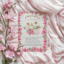 Invitación virtual de Baby Shower a la calabaza de