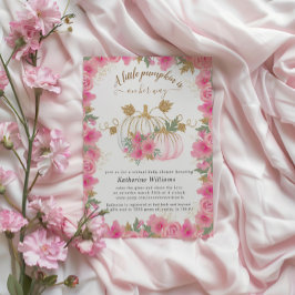 Invitación virtual de Baby Shower a la calabaza de