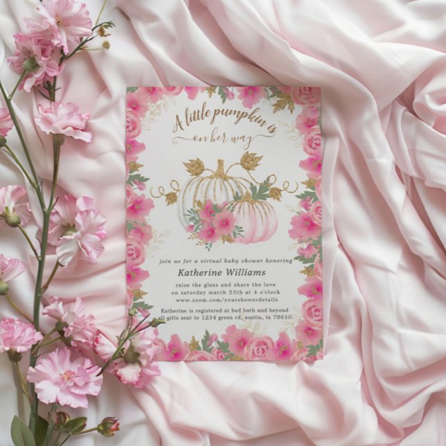 Invitación virtual de Baby Shower a la calabaza de (Subido por el creador)