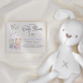 Invitación virtual de Baby Shower de Pastel Plush 