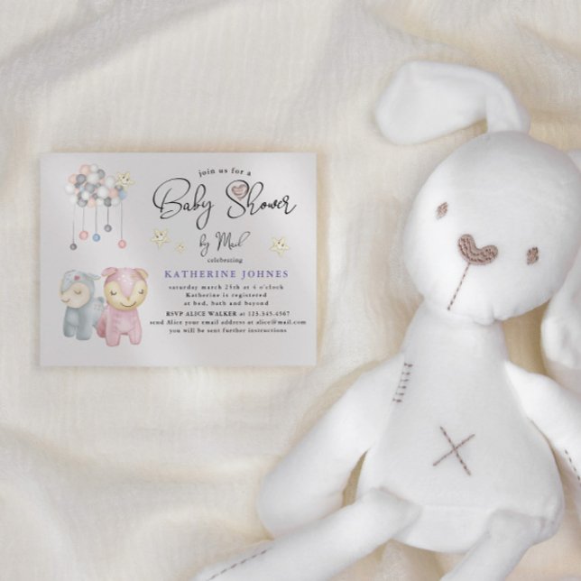 Invitación virtual de Baby Shower de Pastel Plush  (Subido por el creador)