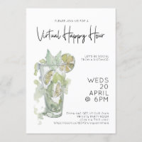 Virtual Happy Hour Social Distance Cocktail Fiesta