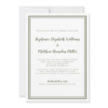 Virtual Online Cyber Boda Olive Green Simple