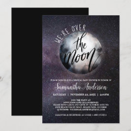 Invitación Virtual Over the Moon Baby Shower