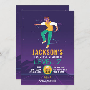 Invitación Virtual Reality VR Digital Gaming Gamer