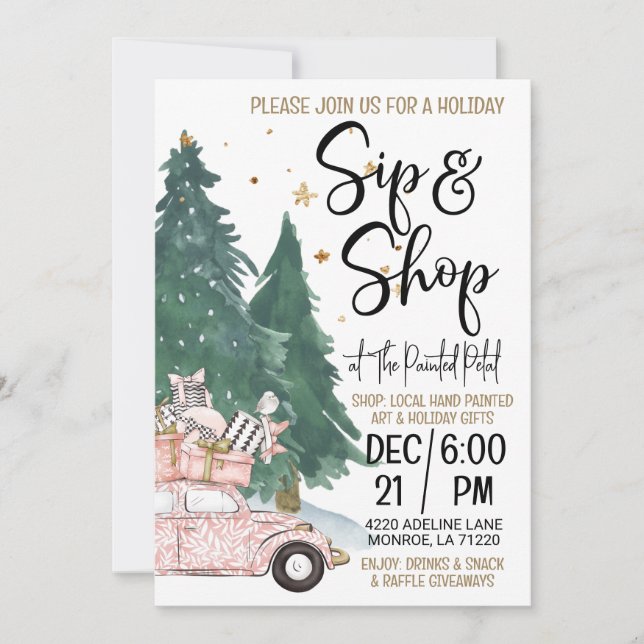 Invitación Visita y compras (Anverso)
