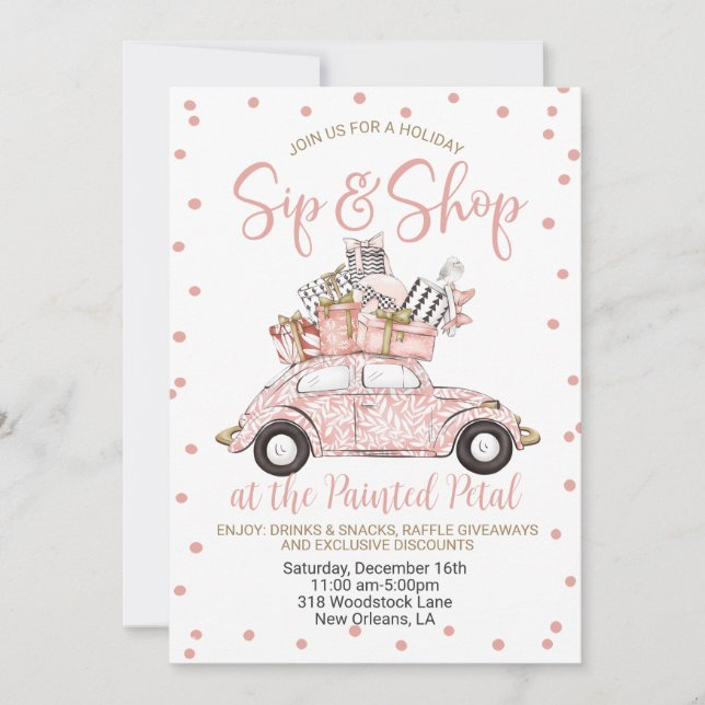 Invitación Visita y compras (Anverso)