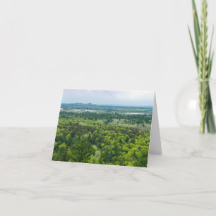Invitación Vista aérea del bosque estatal del río Negro