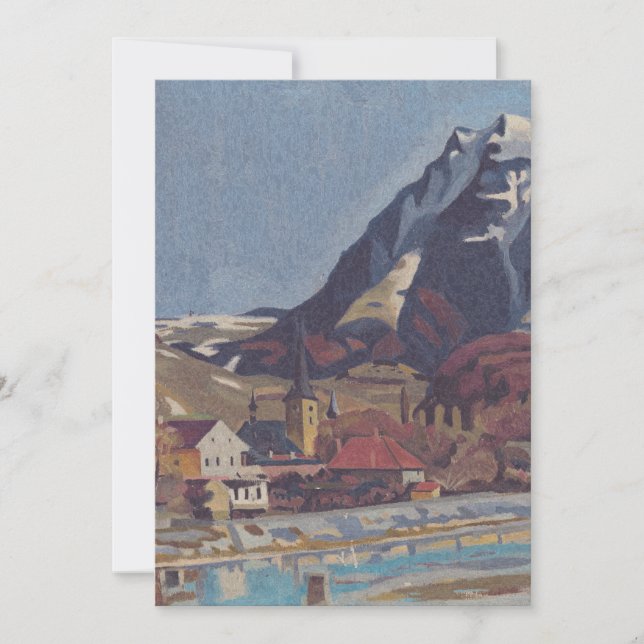 Invitación Vista de Dolný Kubín por Arnold Peter Weisz (Anverso)