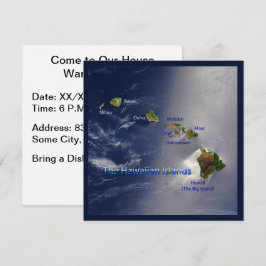 Invitación Vista de las Islas Hawái