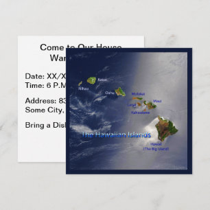 Invitación Vista de las Islas Hawái
