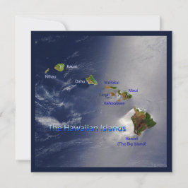 Invitación Vista de las Islas Hawái