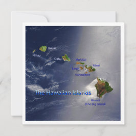 Invitación Vista de las Islas Hawái