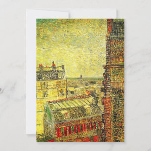 Invitación Vista de París desde la habitación de Vincent van